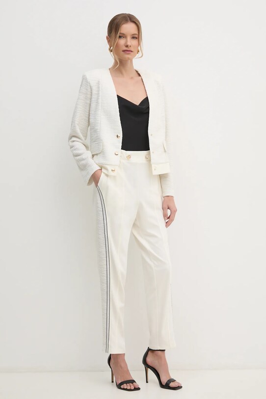 Liu Jo pantaloni de trening TA5054.J5942 bej SS25