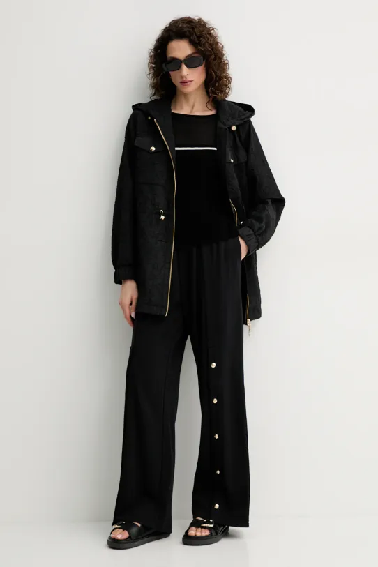 Liu Jo spodnie dresowe TA5059.FS000 czarny SS25