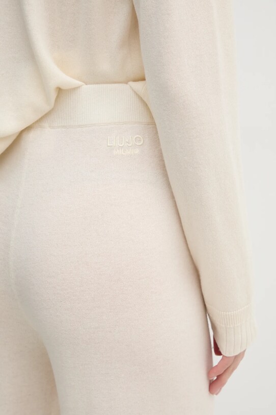 Шерстяные штаны Liu Jo бежевый TA5079.MS026