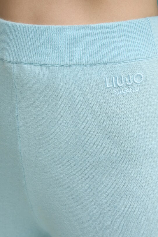 Liu Jo pantaloni de trening de lână albastru TA5079.MS026