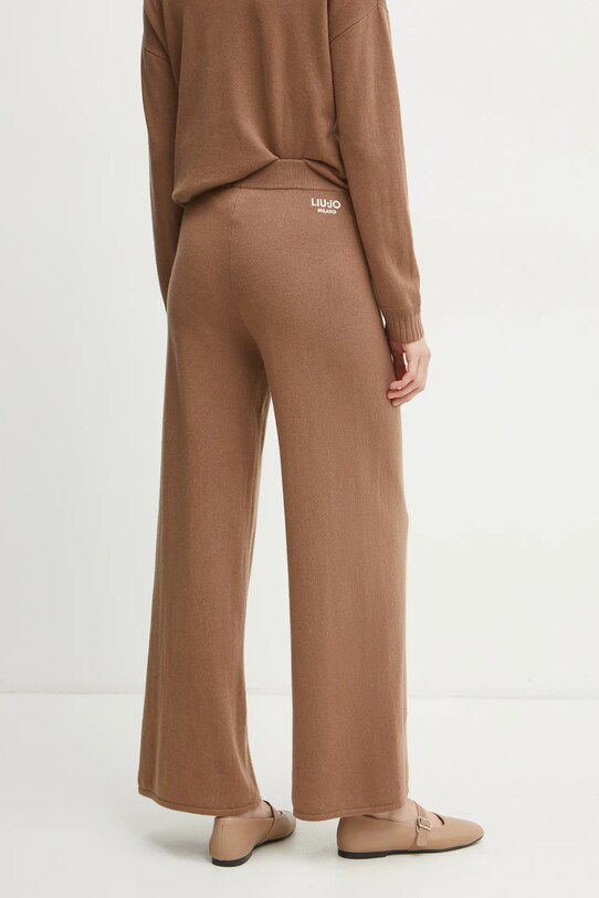 Îmbrăcăminte Liu Jo pantaloni de trening de lână TA5079.MS026 maro