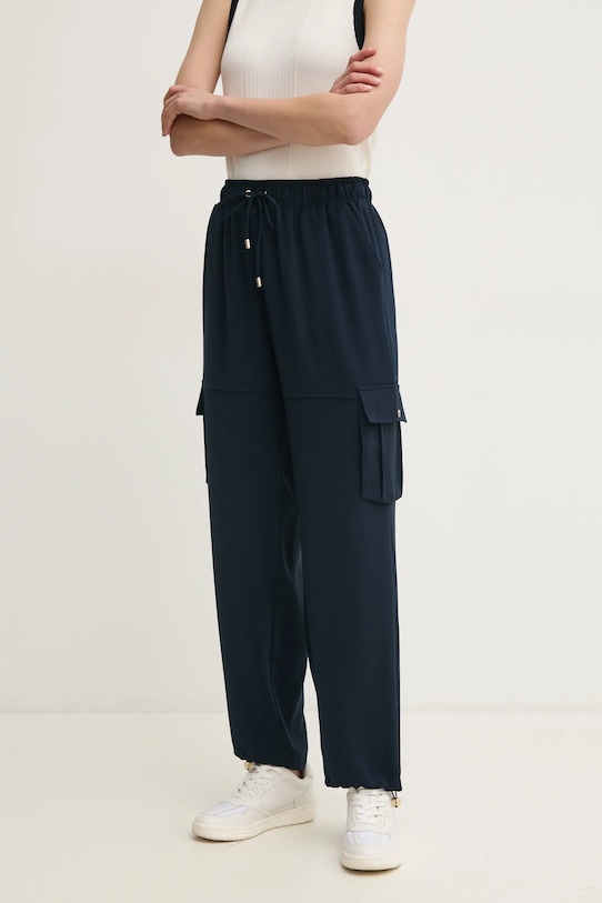 Liu Jo pantaloni drept bleumarin TA5102.TS923