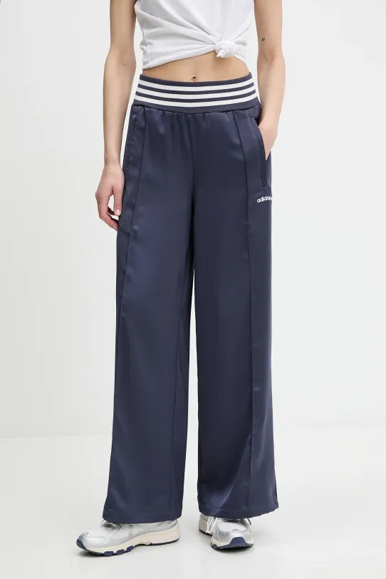 Donji dio trenirke adidas Originals Wide Trackpant pletivo mornarsko plava JC7758