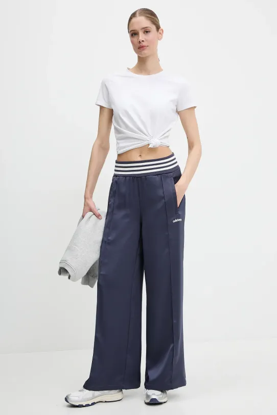 adidas Originals spodnie dresowe Wide Trackpant JC7758 granatowy SS25