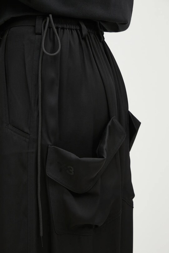 Kalhoty Y-3 Rayon Twill Wide Pants černá JD1763