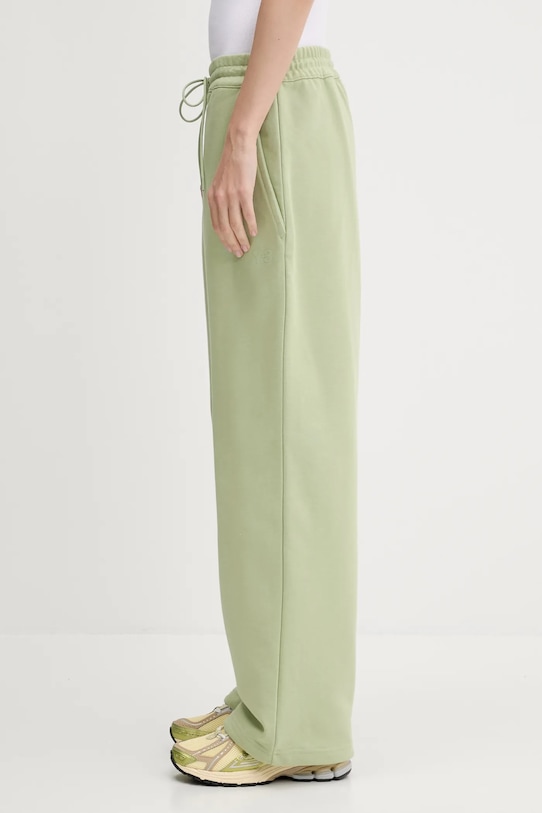 Y-3 spodnie dresowe French Terry Wide Leg Pant JM7841 zielony SS25