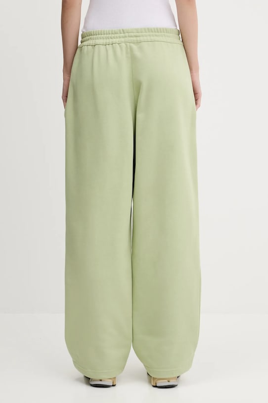Odzież Y-3 spodnie dresowe French Terry Wide Leg Pant JM7841 zielony