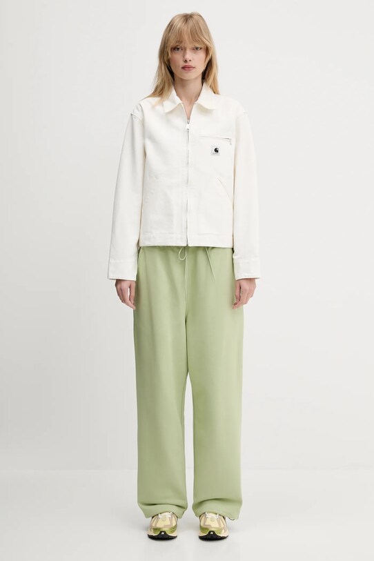 Παντελόνι φόρμας Y-3 French Terry Wide Leg Pant JM7841 πράσινο