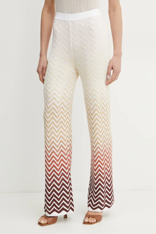 Kalhoty Missoni high bílá DS25SI06.BK044V