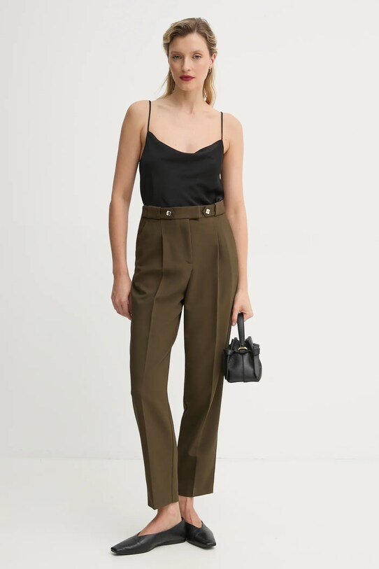 Hlače BA&SH JUDE tkanina zelena 1E25JUDE