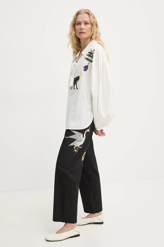 The Sleeper pantaloni de bumbac HC2402EP negru SS25