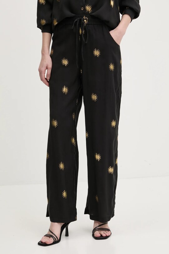 Never Fully Dressed pantaloni Gold Sun Elissa alta nero NFDTR405
