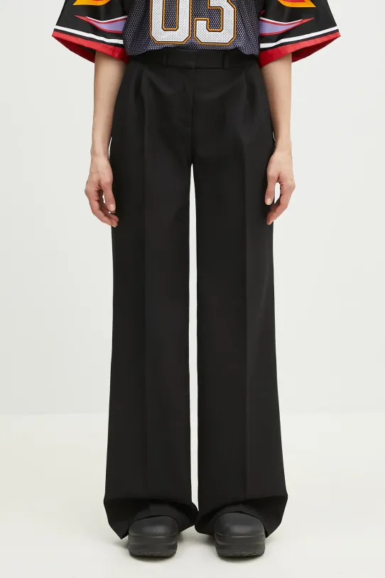 Брюки Coperni Wide Leg Tailored высокая чёрный COPP90F3004