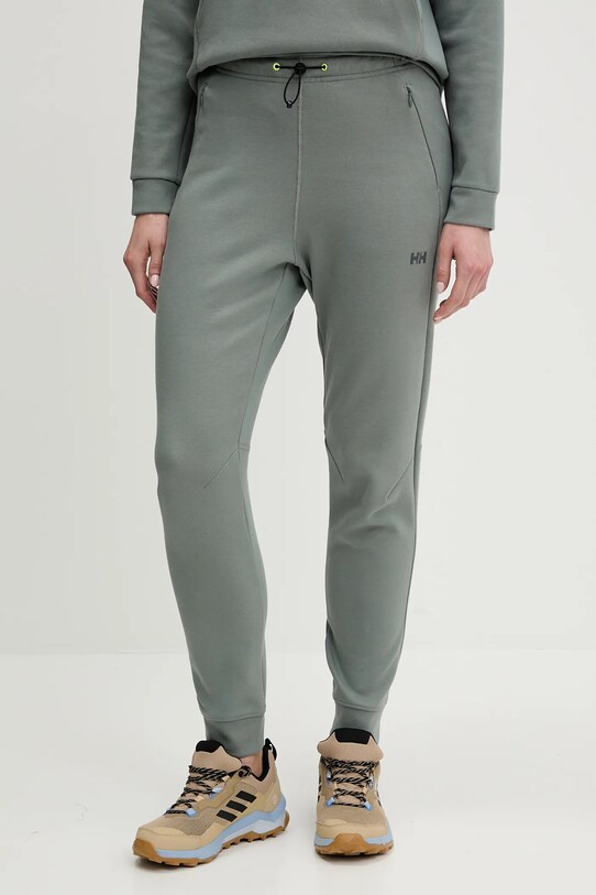Helly Hansen spodnie dresowe HP TECH bawełna zielony 34492