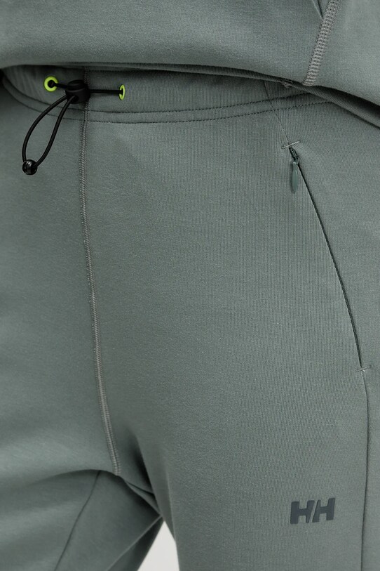 Helly Hansen spodnie dresowe HP TECH zielony 34492