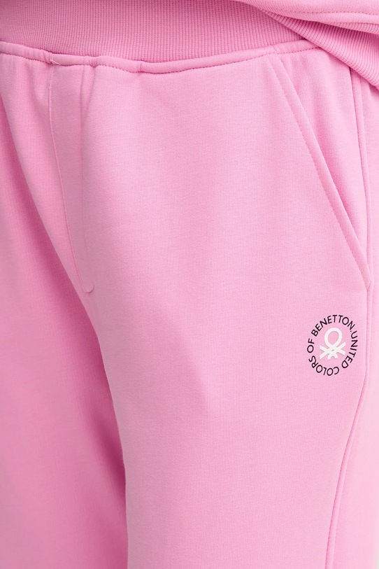 Παντελόνι φόρμας United Colors of Benetton ροζ 31NB3F04E