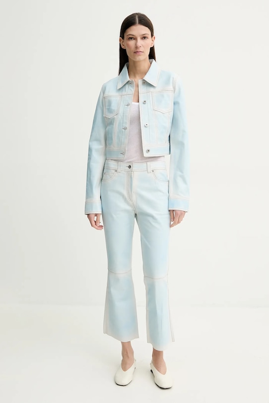 Stand Studio pantaloni in pelle Michaela 66447.7860 blu SS25