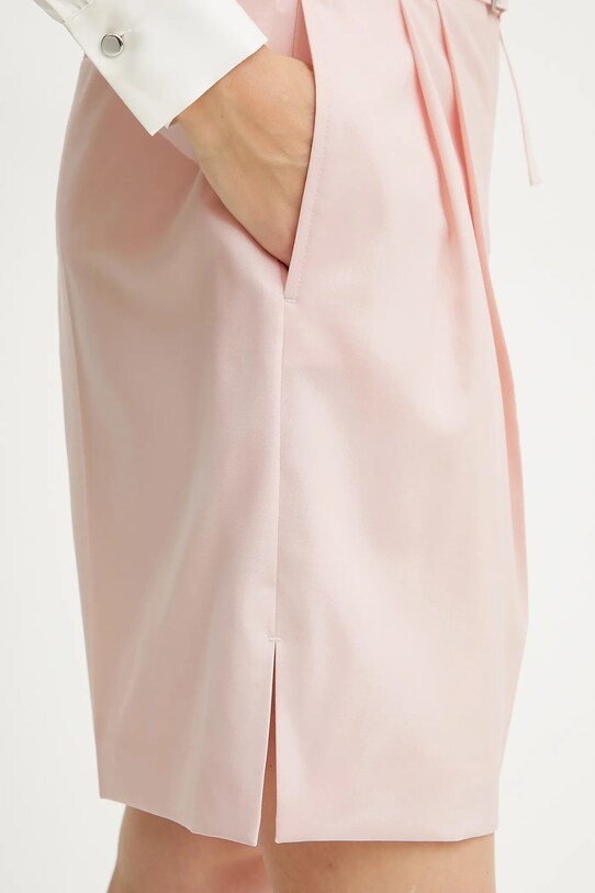 BOSS pantaloni scurți din lână roz 50537395