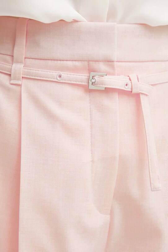 BOSS pantaloni scurți din lână 50537395 roz
