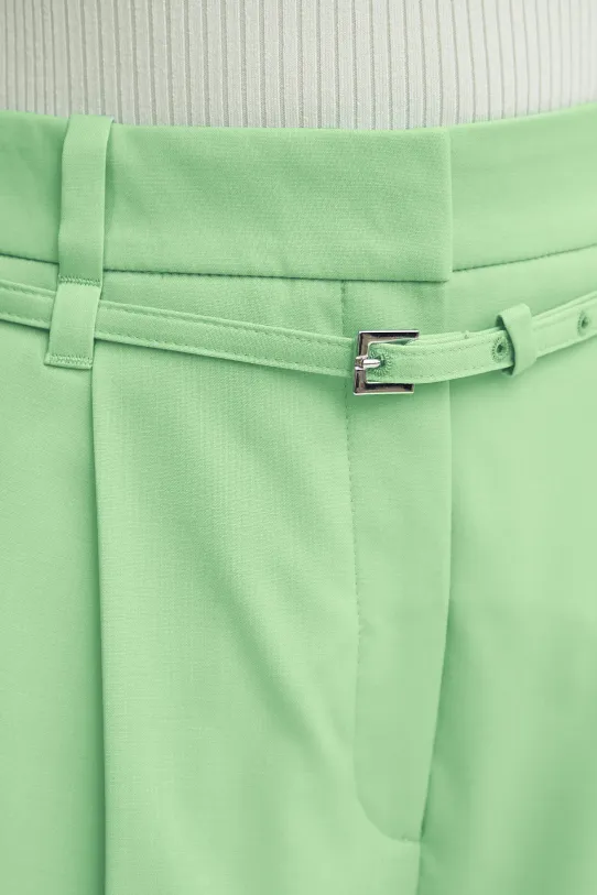 BOSS pantaloni scurți din lână verde 50537395