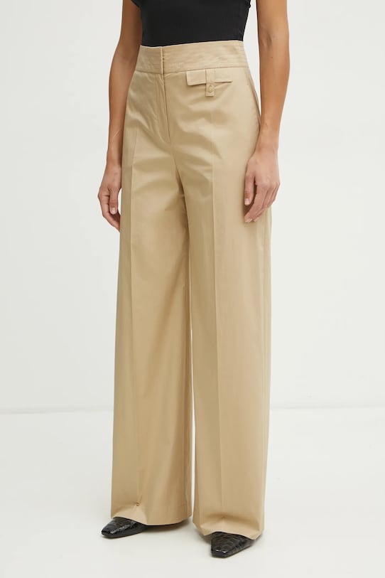 BOSS pantaloni drept bej 50537462
