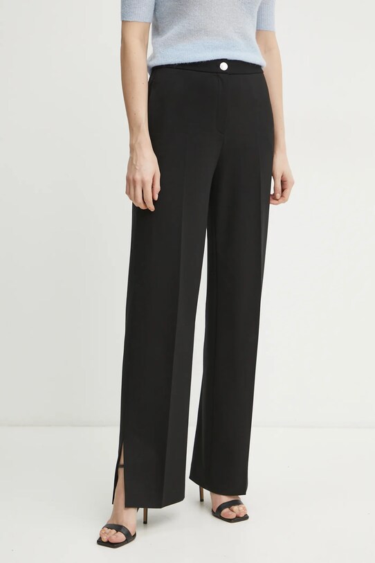 BOSS pantaloni drept negru 50537782