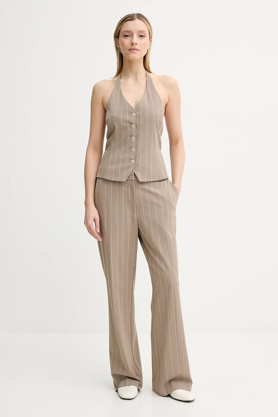Samsoe Samsoe pantaloni SALARA F25100183 bej SS25