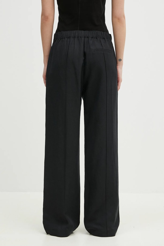 Clothing Samsoe Samsoe linen blend trousers SAHANI F25100013 black