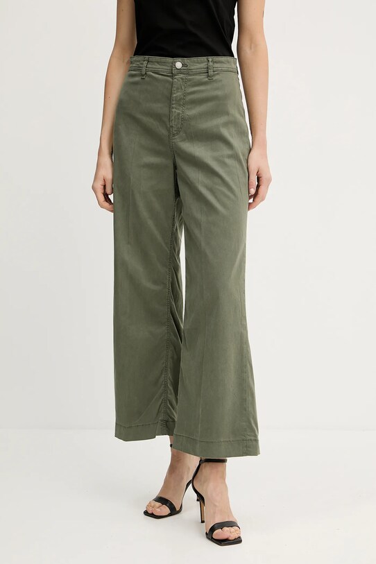 Guess spodnie DAKOTA z elastanem zielony W5GA1Y.WH7B1