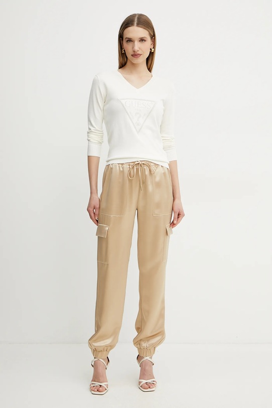 Kalhoty Guess NEW MARZIA W5GB08.WG7C0 béžová SS25