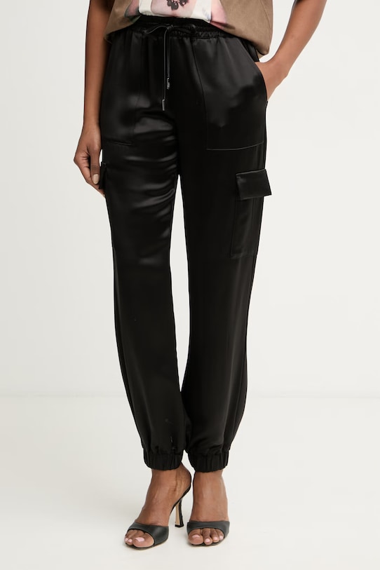 Guess παντελόνι cargo γυναικείο NEW MARZIA μαύρο W5GB08.WG7C0