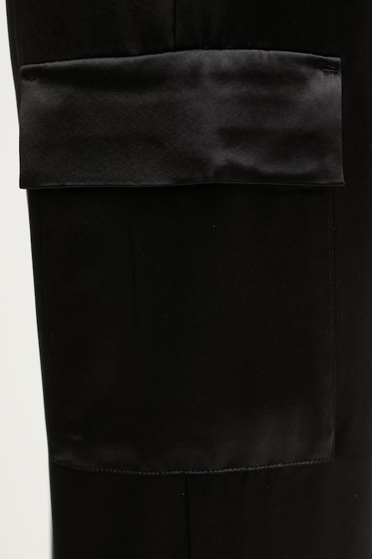 Guess παντελόνι cargo γυναικείο NEW MARZIA μαύρο W5GB08.WG7C0