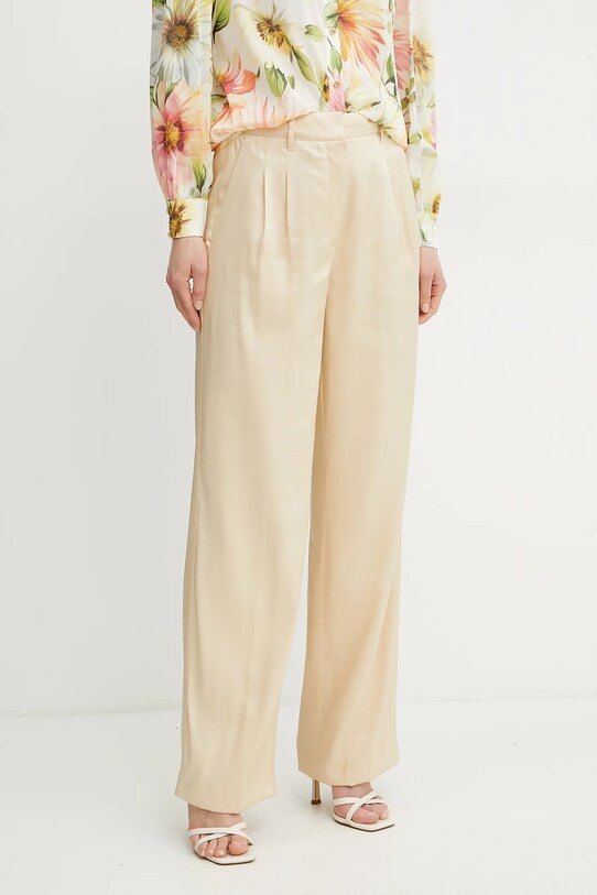 Guess pantaloni CAMILLE panza bej W5GB53.WH5F0