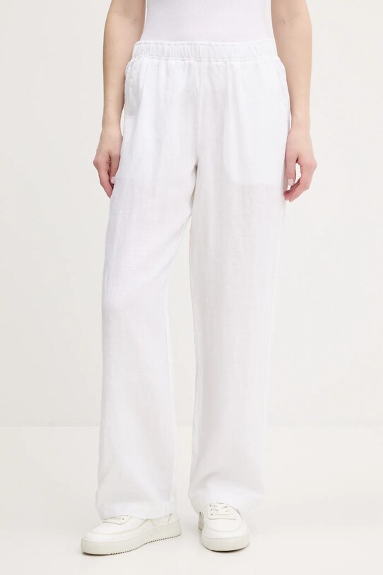 Odzież Superdry spodnie lniane W7011182A.04C beżowy