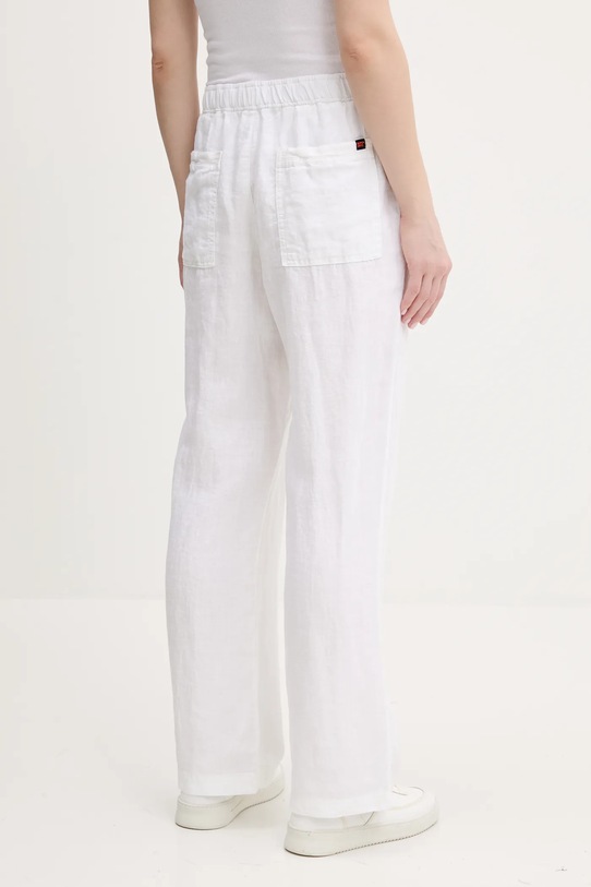 Superdry spodnie lniane beżowy W7011182A.04C