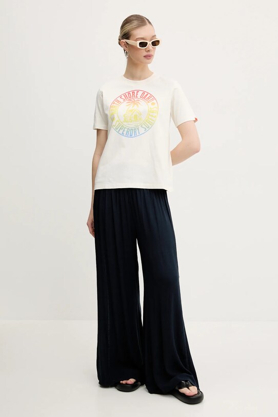 Nohavice Superdry W7011181A.98T tmavomodrá SS25