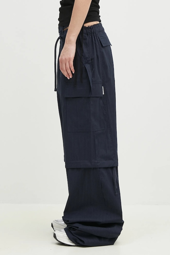 Ottolinger pantaloni Baggy Cargo 106.200106.02 bleumarin SS25