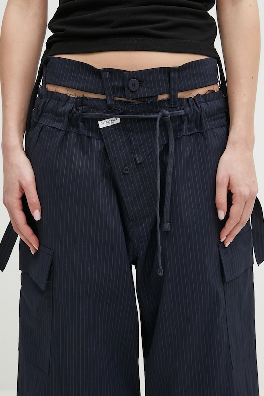 Ottolinger pantaloni Baggy Cargo bleumarin 106.200106.02