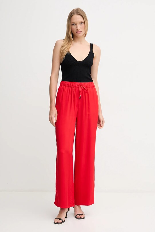 Calvin Klein pantaloni LV044B932G rosu SS25
