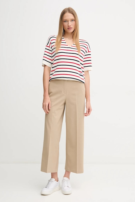 Nohavice Tommy Hilfiger WW0WW45463 béžová SS25