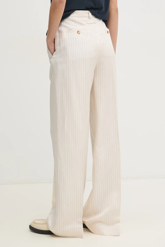 Abbigliamento Tommy Hilfiger pantaloni in lino misto WW0WW45464 beige
