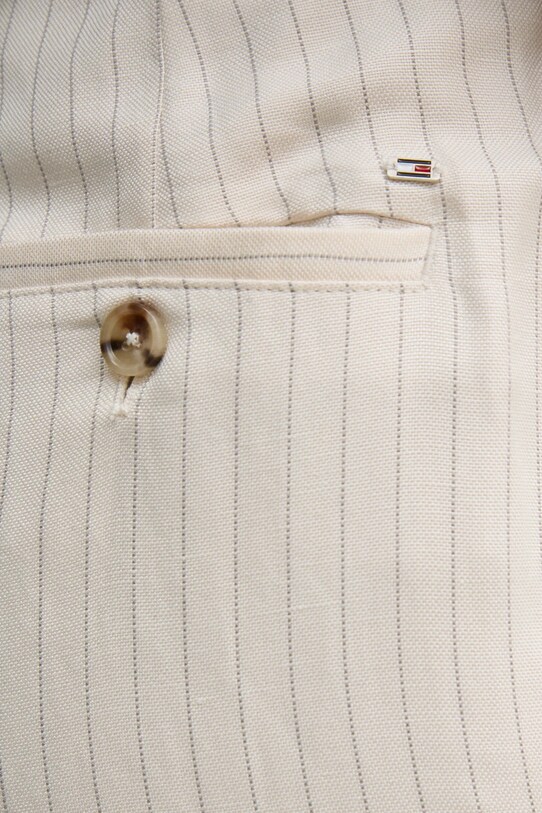 Tommy Hilfiger pantaloni in lino misto beige WW0WW45464