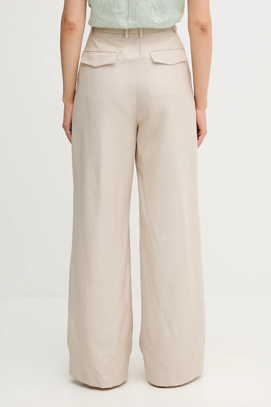 Oblečení Kalhoty s příměsí lnu Tommy Hilfiger WW0WW45460 béžová