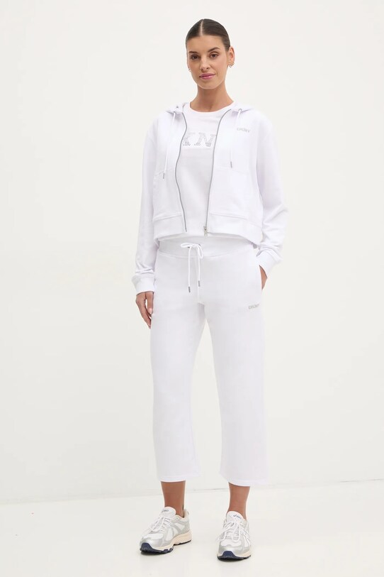 Tepláky Dkny DP5P3624 biela SS25