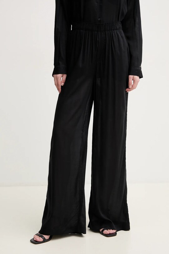 Tommy Hilfiger pantaloni alta nero UW0UW05955