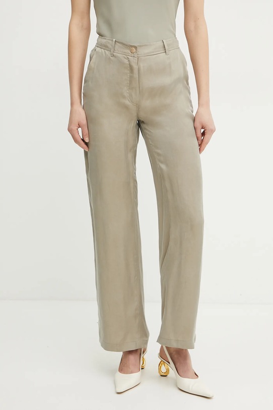 Guess pantaloni ENORA drept verde W5GB16.WH5N2