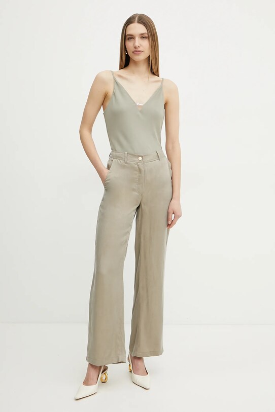 Guess pantaloni ENORA W5GB16.WH5N2 verde SS25