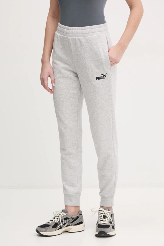 Puma pantaloni de trening tricotaj gri 682450