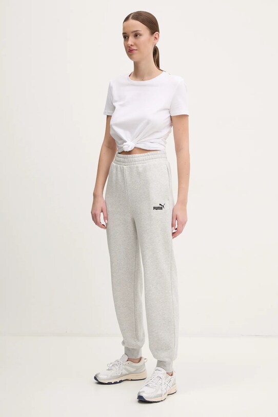 Puma pantaloni de trening 682456 gri SS25