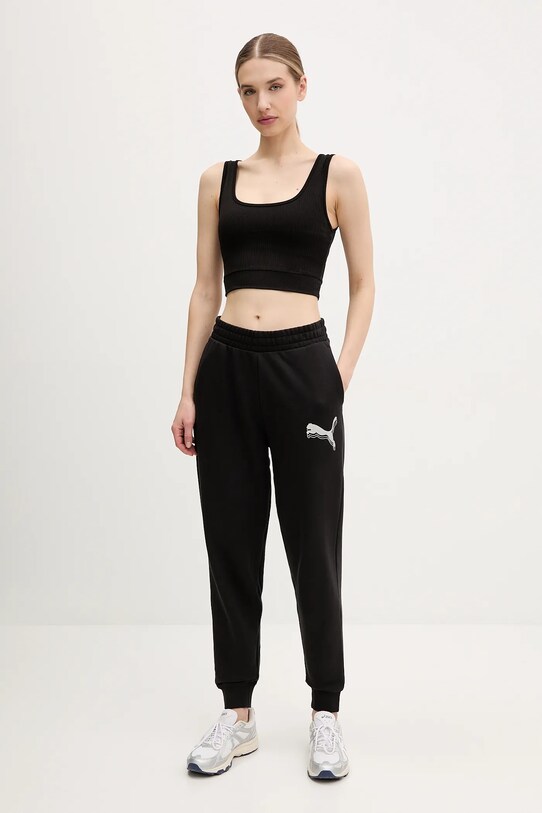 Puma pantaloni de trening 684999 negru SS25